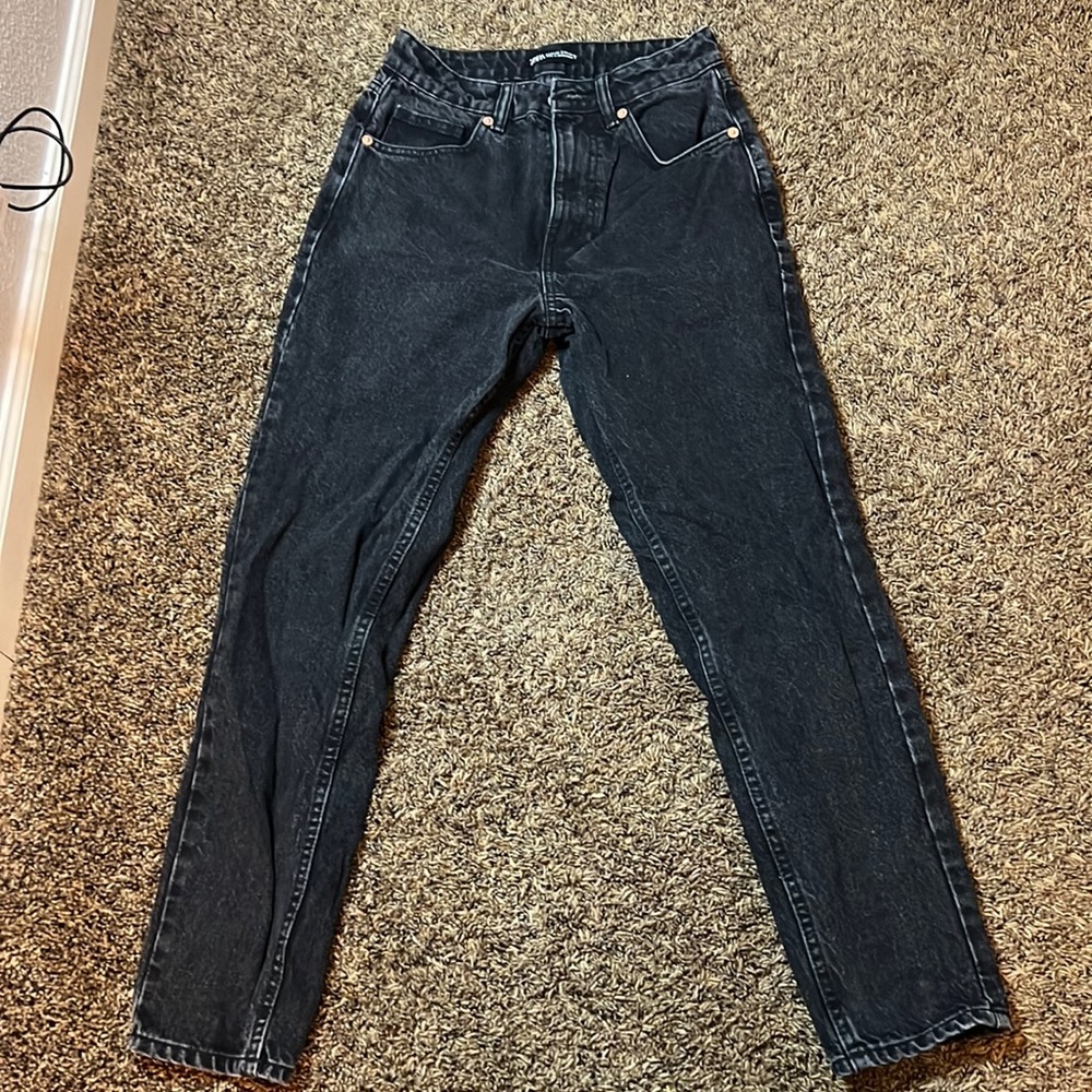 Zara, black, mom jean pants